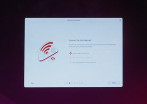 インターネット接続画面