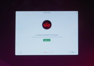 アップデート画面